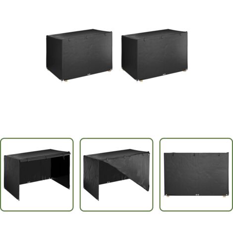 vidaXL Copertura anteriore - Copri Panca Dondolo 2pz 12Occhielli 215x150x130/150 Polietilene
