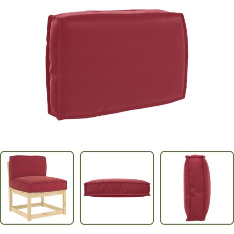 vidaXL Cuscino per soggiorno -  Cuscino Rosso Vino 60 x 40 x 12 cm Tessuto Oxford