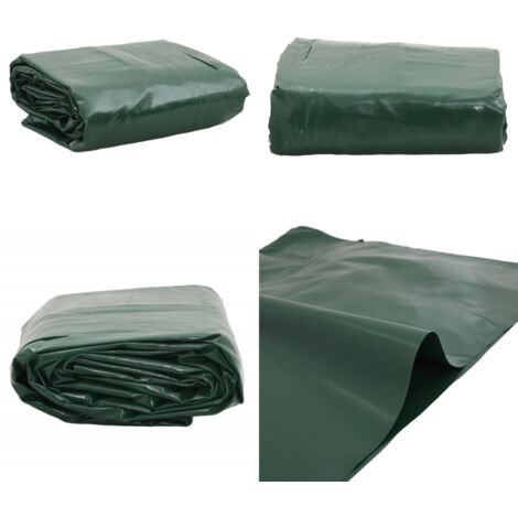 Telone Verde 3x3 m 650 g/m² - Copertura per mobili da giardino - Protezione da agenti atmosferici