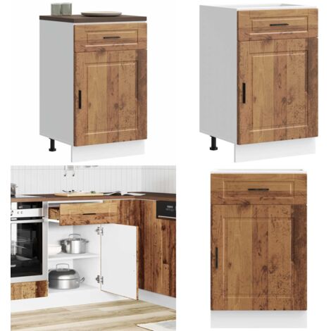 Base da Cucina Porto Legno Antico in Legno Multistrato - Armadio da cucina - Mobile da cucina