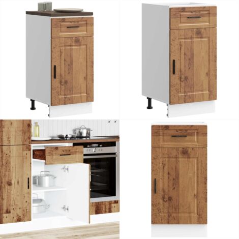 Base da Cucina Porto Legno Antico in Legno Multistrato - Armadio da cucina - Mobile da cucina