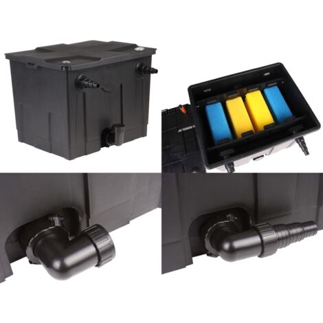 Filtro Bio per Laghetto 8000 L/h - Chiarificazione acqua - Filtro per laghetto decorativo