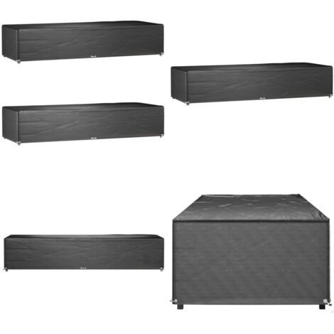 Coperture per Sdraio 2pz 12 Occhielli 205x75x40 cm Polietilene - Telo per sdraio - Protezione sdraio