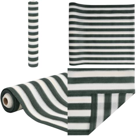 Rete per Privacy Verde e Bianco 2x10 m in HDPE 150 g/m² - Rete hdpe - Protezione privacy