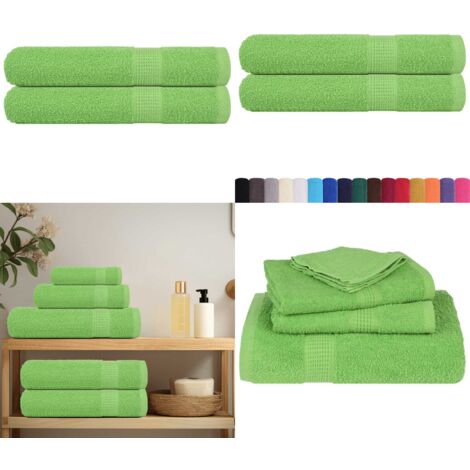 Asciugamani per sauna FROGN 2 pz Verde mela 80x200 cm 360 g/m² - Cotone - Assorbente