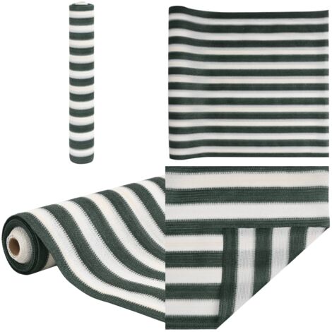 Rete per Privacy Verde e Bianco 2x10 m in HDPE 195 g/m² - Rete hdpe - Protezione solare