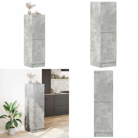 Mobile da Cucina Grigio Cemento 38x41,5x131,5 cm Legno - Mobile da cucina - Armadio da cucina in truciolato