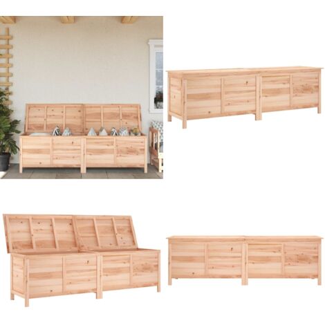 Contenitore da Giardino 198,5x50x56,5cm Legno Massello di Abete - Contenitore in legno - Contenitore per oggetti da esterno