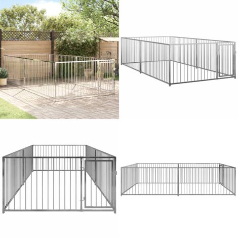 Canile da Esterno 200x400x100 cm - Canile per cani - Sicurezza per cani
