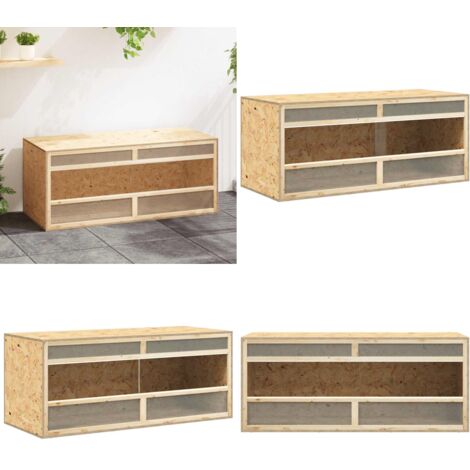 Terrario in Legno Multistrato 120x50x50 cm - Terrario per rettili - Terrario per animali domestici