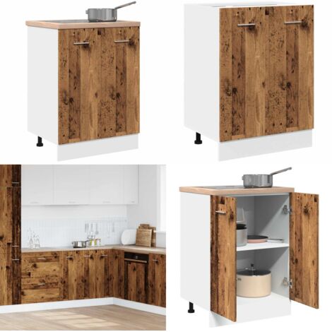 Armadio Inferiore “Lyon” Legno Antico 60x46x81,5 cm - Armadio inferiore - Armadio in truciolato