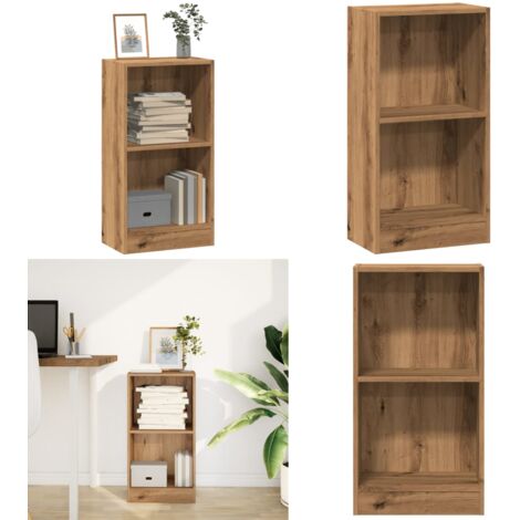 Libreria Rovere Artigianale 40x24x76 cm in Truciolato - Libreria in legno - Libreria per casa