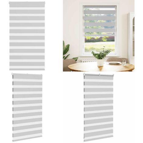 Tenda a Rullo Zebra Larghezza Tessuto 75,9 cm Poliestere - Tenda zebrata - Tenda a due strati