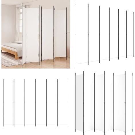 Divisorio a 4 Pannelli Bianco 300x220 cm Tessuto - Divisore a 4 pannelli - Divisore in tessuto