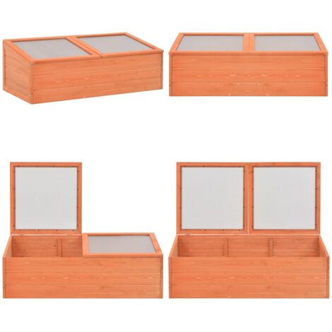 Serra in Legno 100x50x34 cm - Serra in legno - Protezione da gelo