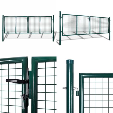 Cancello da Giardino in Rete per Recinzione, Porta, Griglia da Parete 300x75 cm - Recinzione - Griglia da parete