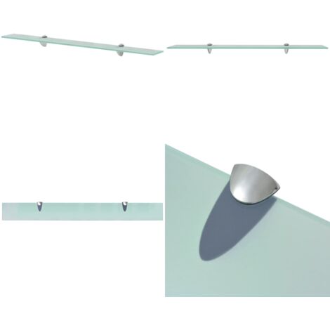 Mensola Galleggiante in Vetro 90x10 cm 8 mm - Mensola in vetro - Mensola a muro