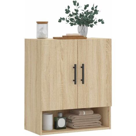 VidaXL Armadietto a Muro Nero 60x31x60 cm in Legno Multistrato | Leroy VidaXL Armadietto a Muro Nero 60x31x60 cm in Legno Multistrato | Leroy