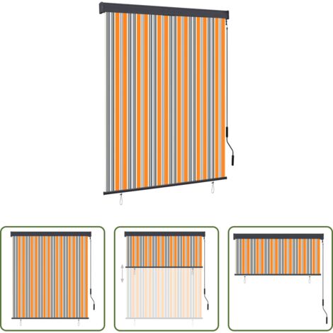 Tenda esterna - Tenda a Rullo per Esterni 140x250 cm Giallo e Blu
