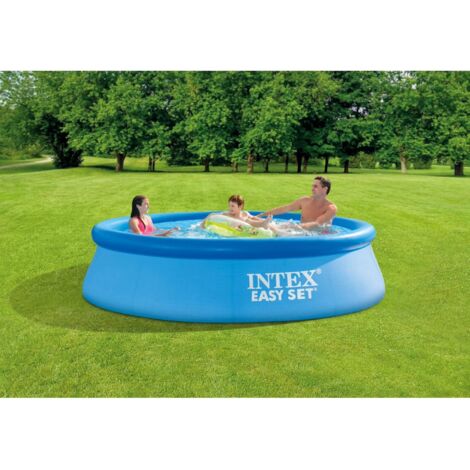 Intex 28120NP – Piscina Fuori Terra Easy Set Rotonda, 3853 L, PVC, Azzurro, 305x76 cm