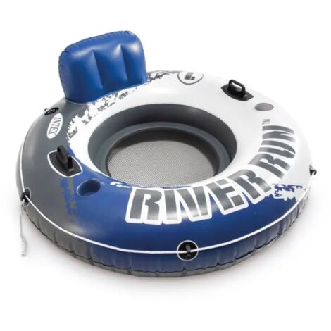 Intex 58825 materassino ciambella gonfiabile con maniglie porta bicchieri e schienale per mare lago piscina