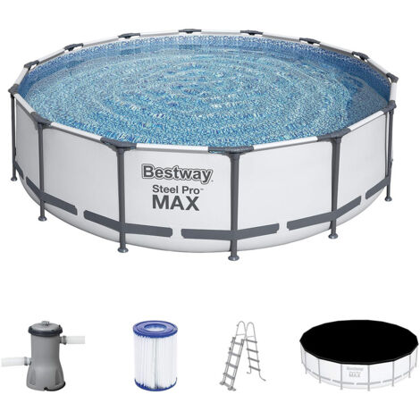 Piscina fuori terra Bestway 56950 Rotonda Steel Pro Max 427x107cm (1/7)
