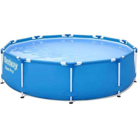 Piscina Bestway "Steel Pro" piscina rotonda con telaio in acciaio 305x76cm blu senza pompa (1/4)