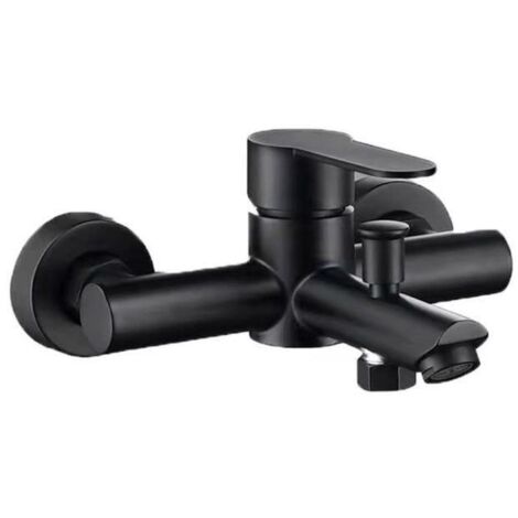 Stainless Steel Bath Mixer Tap, 2-Hole Hot and Cold Water Bath Faucet (1/3)