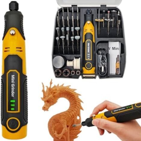 3D Printer Tool Kit, 3D Printing Grinding and Polishing Tool, Mini Cordless Rotary Grinder with 57 Accessories (1/5)