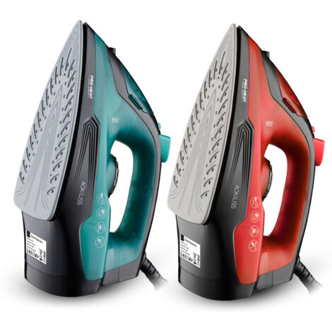 2-Piece Steam Iron Set, Ceramic Feet, 1400 W, Calc-Clean Function, 9-in-1, High Steam Performance, Lightweight, Steam Boost, Ceramic Ironing Soleplates, Self-Cleaning and [Energy Class A++]