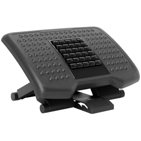Three-Level, Multi-Angle Massage Footrest - Black (1/5)