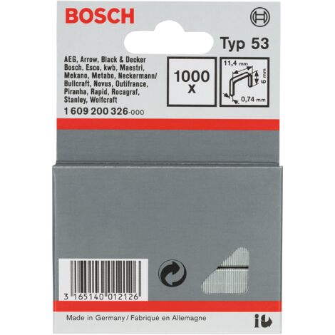 Bosch 1 609 200 326 punto metallico 1000 punti metallici