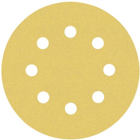 2608900812 - KIT 6 FOGLI BOSCH D.125mm GRANE ASSORTITE 8 FORI , EXPER for LEGNO+VERNICE