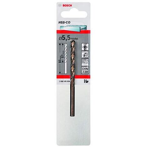 Bosch Professional 2 608 585 854 - HSS-Co punte per metallo, DIN 338 (5,5 x 57 x 93 mm)