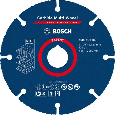 Bosch Accessories EXPERT Carbide Multi Wheel 2608901189 Disco di taglio dritto 125 mm 1 pz.