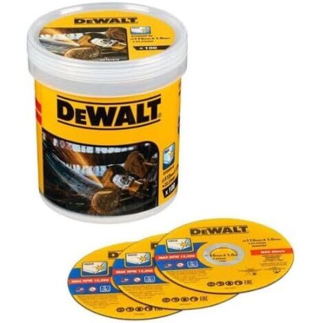 DeWalt DT20599-QZ Dischi Taglio Smerigliatrice 115x1mm INOX 100pz Metallo