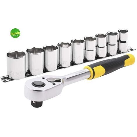 Set Chiavi a Bussola Stanley STMT82671-0 con Cricchetto 1/2" 10 Pezzi Professionale (1/5)