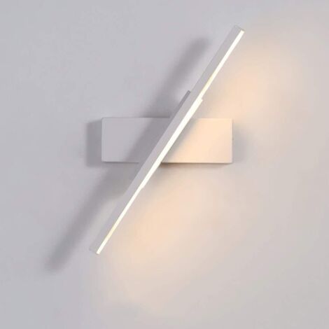 Aplique LED moderno y minimalista, lámpara de noche para dormitorio, rotación de 330 grados, 6 W, ideal para baños y como regalo.