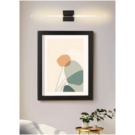 Aplique de pared LED con control remoto, pantalla de cristal burbuja, inalámbrico, para dormitorios.