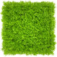Setos artificiales para pared (paquete de 4), pantallas de privacidad para jardín, fondo de pared de césped artificial, protección UV, 50 cm x 50 cm