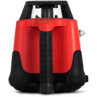 Nivel láser de 360°, nivelación automática ±5 grados, haz rojo, alcance de 500 metros, ideal para construcción y mantenimiento ferroviario