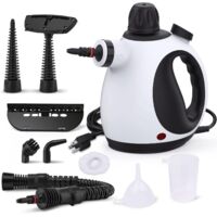 Limpiador a vapor multifunción con 9 accesorios, de mano Limpiador a vapor de alta presión para eliminar manchas y limpieza