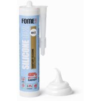 Sigillante siliconico sanitario FOME FLEX 102 bianco – acetico, impermeabilizzazione cucina e bagno – antimuffa