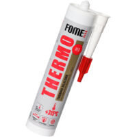 Sigillante ad alta temperatura FOME FLEX Thermo 315 °C – silicone rosso, sigillatura per motori, forni e condotti – 300 ml
