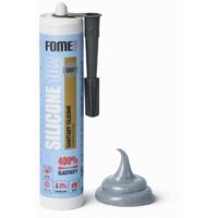 Sigillante siliconico sanitario FOME FLEX 102 – grigio, acetico, impermeabilizzazione cucina e bagno, antimuffa