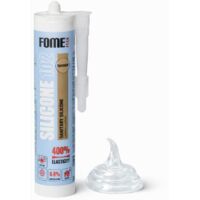 sigillante siliconico sanitario trasparente FOME FLEX 102 Sanitario – acetico – impermeabilizzazione cucina e bagno – antimuffa