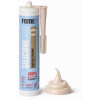 Sigillante siliconico sanitario beige FOME FLEX 102 Sanitario –– acetico – impermeabilizzazione cucina e bagno – antimuffa