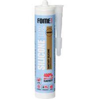 FOME FLEX 102 Sanitary – Sellador de silicona sanitaria transparente – acético – sellado para cocina y baño – antimoho