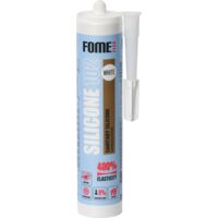 Sellador de silicona sanitaria FOME FLEX 102 blanco – acético, sellado para cocina y baño – antimoho