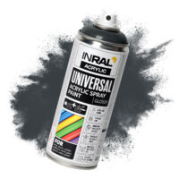 Acryllack-Spray INRAL RAL7016 Anthrazitgrau glänzend – schnelltrocknend, langlebiger Schutz für Innen-/Außenbereich – 400 ml